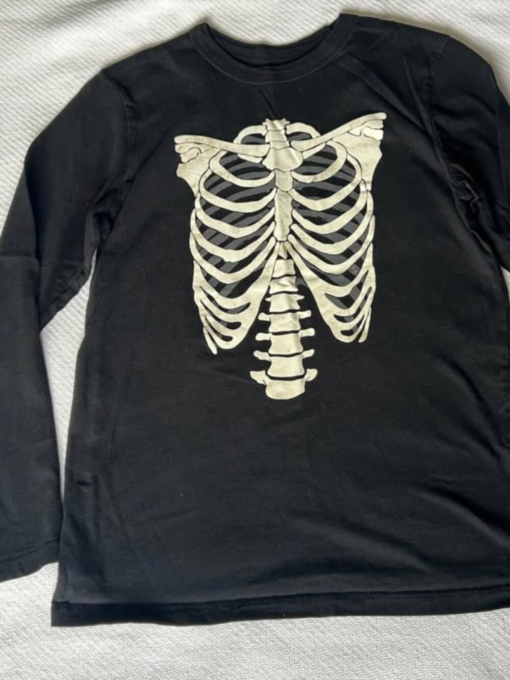 OshKosh Glow-in-the-Dark Skeleton Long Sleeve Youth Size 14